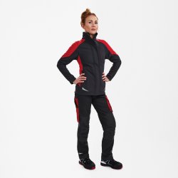 ENGEL Galaxy dame softshelljakke Antrazitgr�/Tomato Red 8815-229