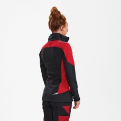 ENGEL Galaxy dame softshelljakke Antrazitgr�/Tomato Red 8815-229