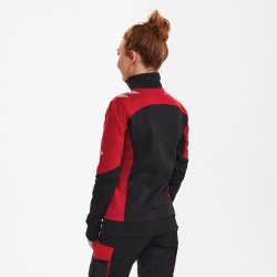 ENGEL Galaxy dame Sweat Cardigan Antrazitgr/Tomato Red 8825-233