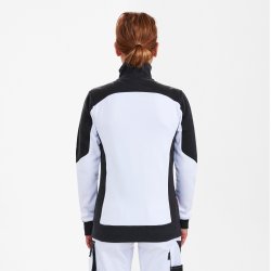 ENGEL Galaxy dame Sweat Cardigan Hvid/Antrazitgrå 8825-233