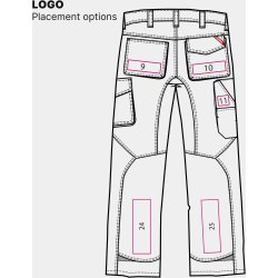 ENGEL Galaxy Light arbejdsbukser Sort/Antrazitgr 2290-880