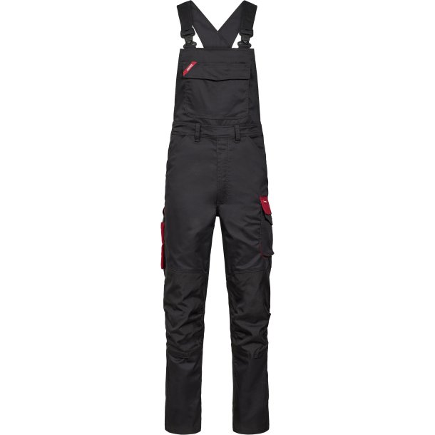 ENGEL Galaxy overall med stræk Antrazitgrå/Tomato Red 3809-255