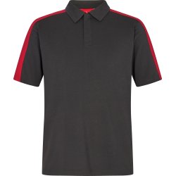 ENGEL Galaxy Poloshirt Antrazitgrå/Tomato Red 9811-141