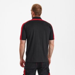 ENGEL Galaxy Poloshirt Antrazitgrå/Tomato Red 9811-141