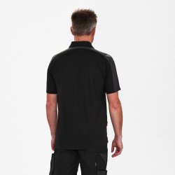 ENGEL Galaxy Poloshirt Sort/Antrazitgr 9811-141