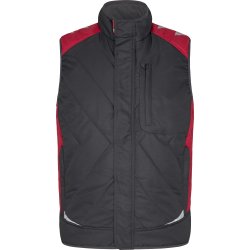 ENGEL Galaxy quiltet vintervest Antrazitgrå/Tomato Red 5850-193