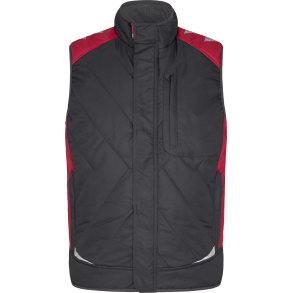 ENGEL Galaxy quiltet vintervest Antrazitgr/Tomato Red 5850-193