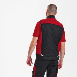 ENGEL Galaxy quiltet vintervest Antrazitgrå/Tomato Red 5850-193