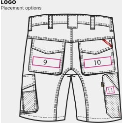 ENGEL Galaxy shorts Surfer Blue/Sort 6810-254