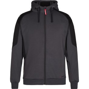 ENGEL Galaxy Sweat Cardigan med h�tte Antrazitgr�/Sort 8820-233