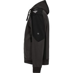 ENGEL Galaxy Sweat Cardigan med hætte Antrazitgrå/Sort 8820-233