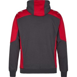 ENGEL Galaxy Sweat Cardigan med htte Antrazitgr/Tomato Red 8820-233