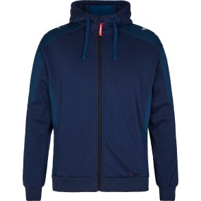 ENGEL Galaxy Sweat Cardigan med htte Blue Ink/Dark Petrol 8820-233