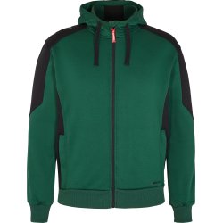 ENGEL Galaxy Sweat Cardigan med hætte Grøn/Sort 8820-233