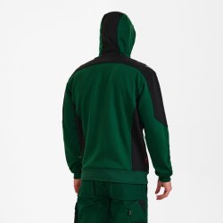 ENGEL Galaxy Sweat Cardigan med hætte Grøn/Sort 8820-233