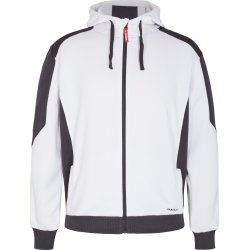 ENGEL Galaxy Sweat Cardigan med hætte Hvid/Antrazitgrå 8820-233