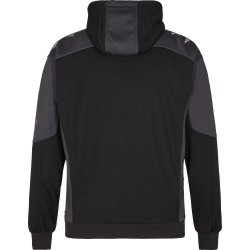 ENGEL Galaxy Sweat Cardigan med htte Sort/Antrazitgr 8820-233