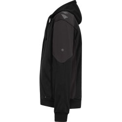 ENGEL Galaxy Sweat Cardigan med htte Sort/Antrazitgr 8820-233