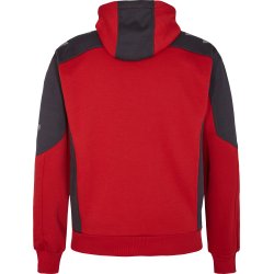 ENGEL Galaxy Sweat Cardigan med hætte Tomato Red/AntrazitGrå 8820-233