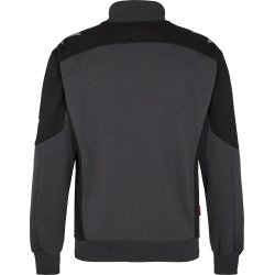 ENGEL Galaxy Sweat Cardigan med krave Antrazitgr/Sort 8830-233