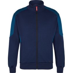 ENGEL Galaxy Sweat Cardigan med krave Blue Ink/Dark Petrol 8830-233