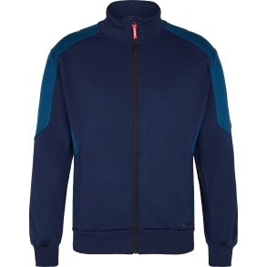 ENGEL Galaxy Sweat Cardigan med krave Blue Ink/Dark Petrol 8830-233