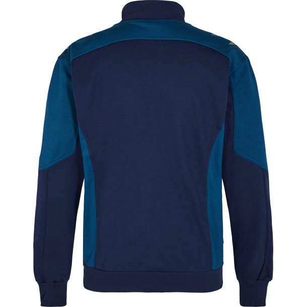 ENGEL Galaxy Sweat Cardigan med krave Blue Ink/Dark Petrol 8830-233