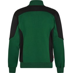 ENGEL Galaxy Sweat Cardigan med krave Gr�n/Sort 8830-233