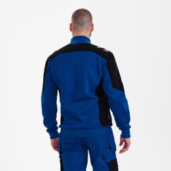 ENGEL Galaxy Sweat Cardigan med krave Surfer Blue/Sort 8830-233