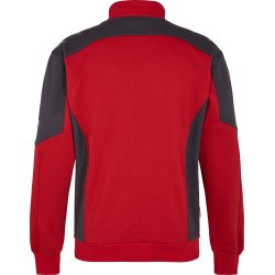 ENGEL Galaxy Sweat Cardigan med krave Tomato Red/AntrazitGrå 8830-233
