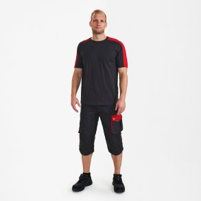 ENGEL Galaxy T-shirt Antrazitgr�/Tomato Red 9810-141