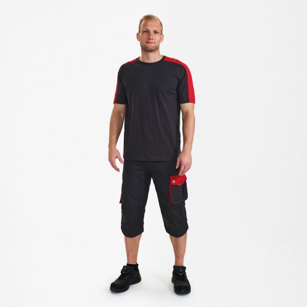 ENGEL Galaxy T-shirt Antrazitgr�/Tomato Red 9810-141