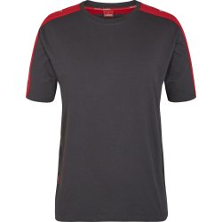 ENGEL Galaxy T-shirt Antrazitgrå/Tomato Red 9810-141