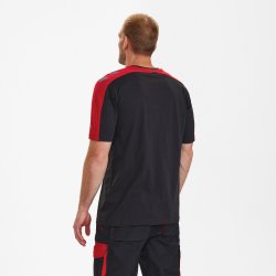 ENGEL Galaxy T-shirt Antrazitgrå/Tomato Red 9810-141