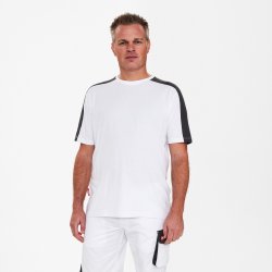 ENGEL Galaxy T-shirt Hvid/Antrazitgr� 9810-141
