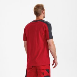 ENGEL Galaxy T-shirt Tomato Red/AntrazitGrå 9810-141