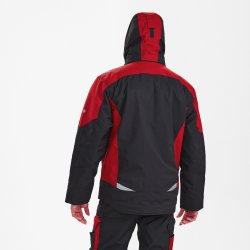 ENGEL Galaxy vinterjakke Antrazitgrå/Tomato Red 1410-354