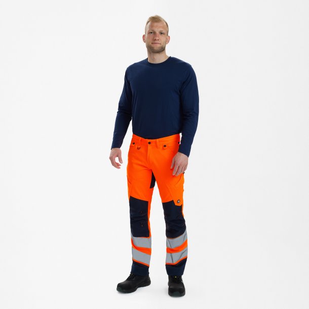 ENGEL Safety bukser Orange/Blue ink 2544-314
