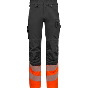 ENGEL Safety arbejdsbukser med 4-vejs str�k Antrazitgr�/Orange 2346-124