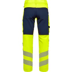 ENGEL Safety arbejdsbukser med 4-vejs str�k Gul/Blue Ink 2345-124