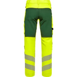 ENGEL Safety arbejdsbukser med 4-vejs str�k Gul/Gr�n 2345-124