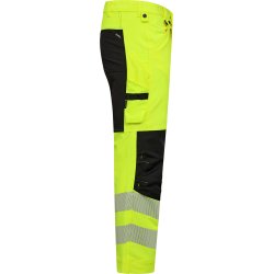 ENGEL Safety arbejdsbukser med 4-vejs str�k Gul/Sort 2345-124