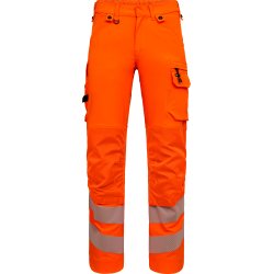 ENGEL Safety arbejdsbukser med 4-vejs str�k Hi-vis Orange 2345-124