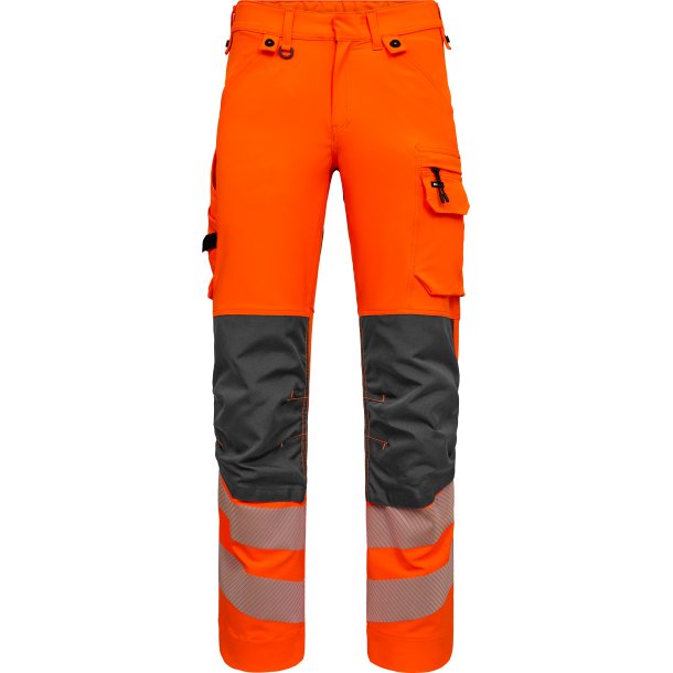 ENGEL Safety arbejdsbukser med 4-vejs str�k Orange/Antrazitgr� 2345-124