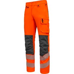 ENGEL Safety arbejdsbukser med 4-vejs str�k Orange/Antrazitgr� 2345-124