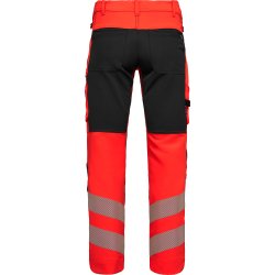ENGEL Safety arbejdsbukser med 4-vejs str�k R�d/Sort 2345-124