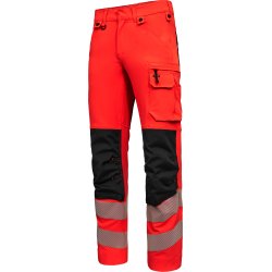 ENGEL Safety arbejdsbukser med 4-vejs str�k R�d/Sort 2345-124