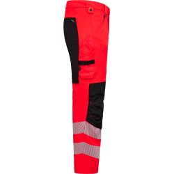 ENGEL Safety arbejdsbukser med 4-vejs str�k R�d/Sort 2345-124