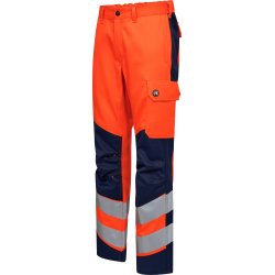 ENGEL Safety+ bukser Orange/Blue ink 2321-188