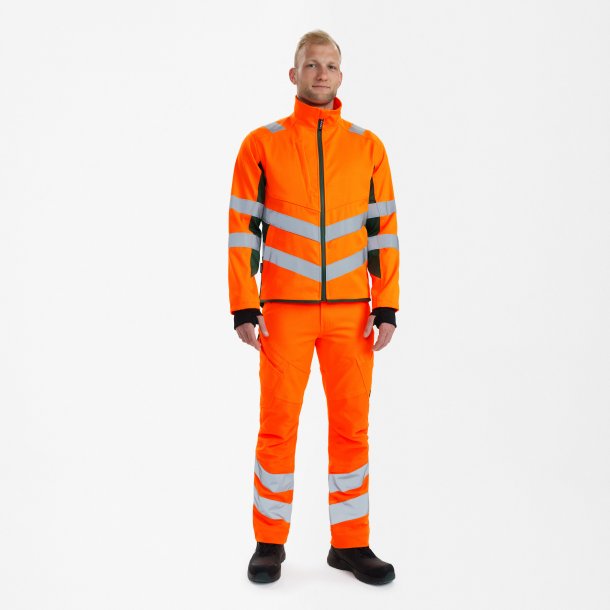 ENGEL Safety arbejdsjakke Orange/Gr�n 1544-314